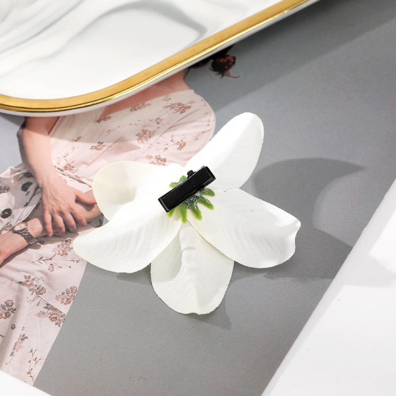 2pcs Simulation Flower Hair Clip Duck Billed Clip Hair Accessories