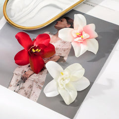 2pcs Simulation Flower Hair Clip Duck Billed Clip Hair Accessories