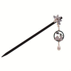 Wooden Hairpin Ancient Style Tassel Hairpin Bunny Pendant Hairpin