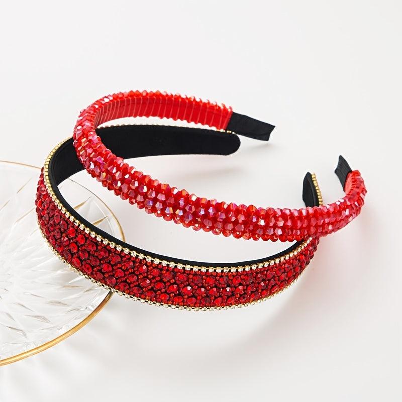 2pcs Rhinestone Headband Crystal Hairband Hair Accessories