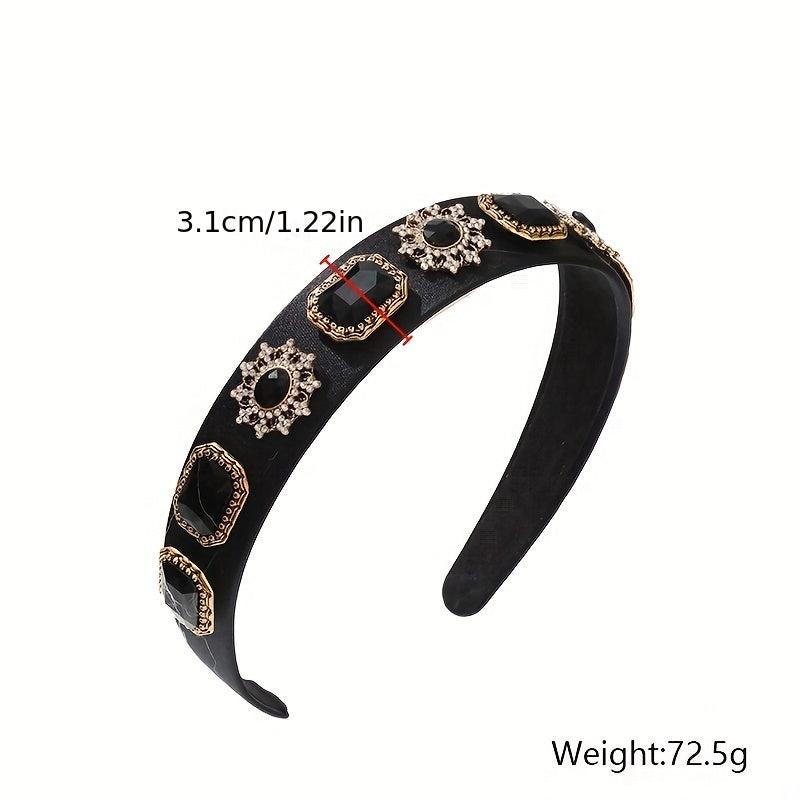 Baroque Crystal Headband For Women Girls Hair Band Headdress Party Prom
