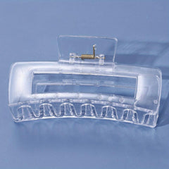 Clear Square Hair Claw Clips Strong Hold Hair Jaw Clip For Thick Hair