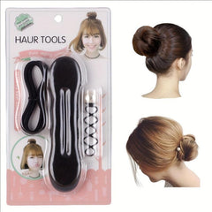 3pcs Bun Maker Tools Hair Accessories Faux Pearl Hair Pin Decoration