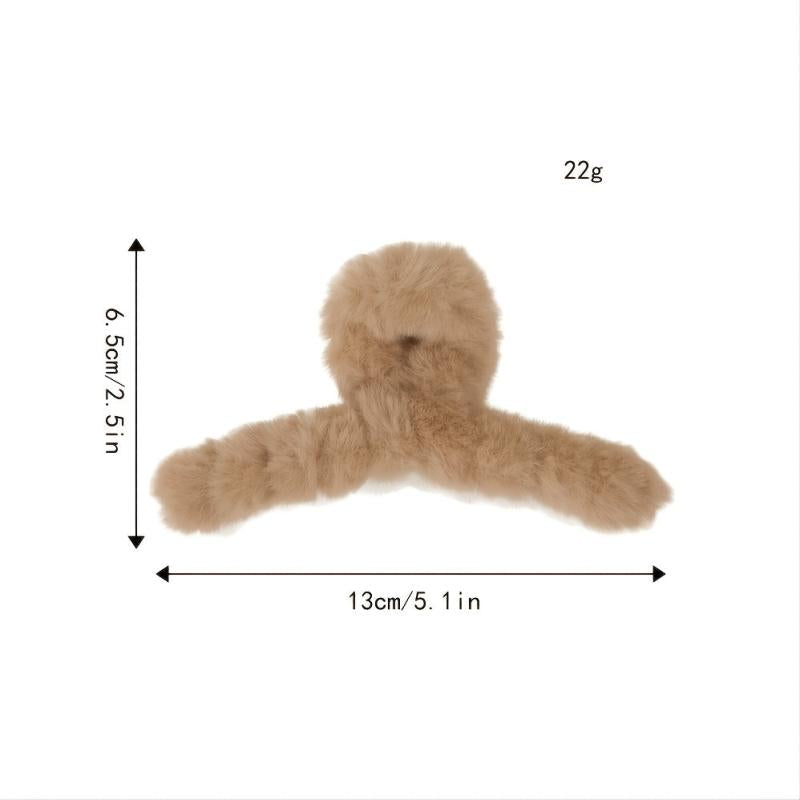 Plush Autumn Winter Hair Clips Women's Clips