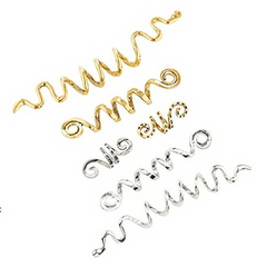 African Dreadlock Braid Hair Ring Metal Hair Accessories Set