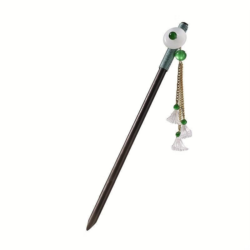 Chinese Style Hairpin Wooden Hair Stick Ponytail Holder Hair Accessories