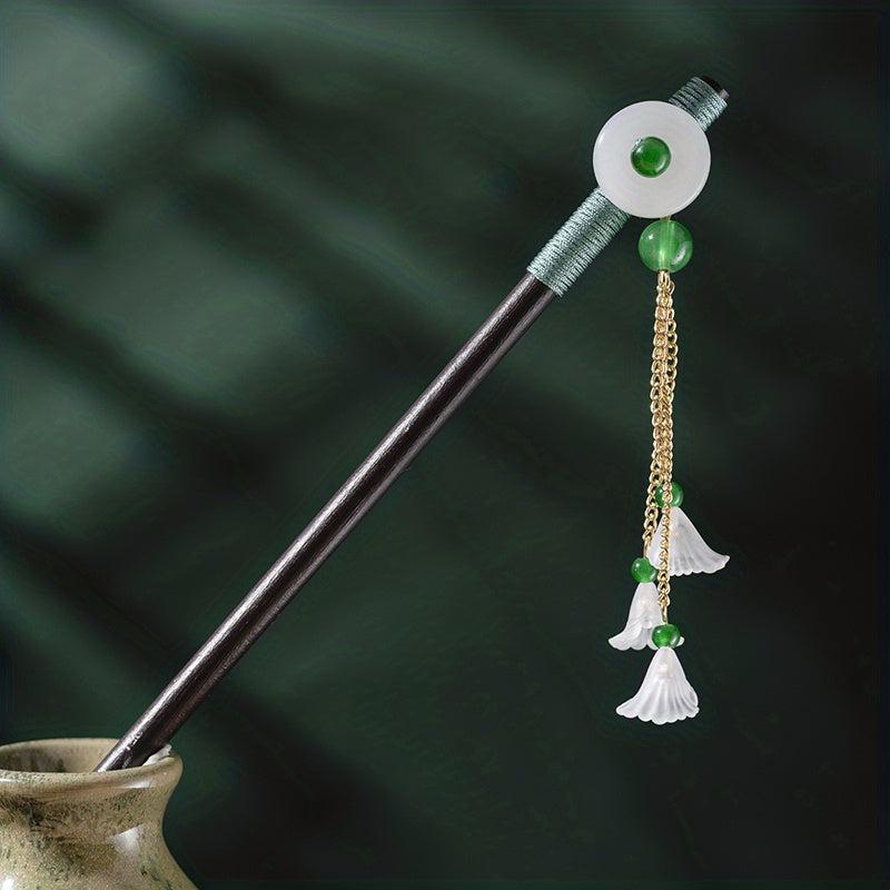 Chinese Style Hairpin Wooden Hair Stick Ponytail Holder Hair Accessories