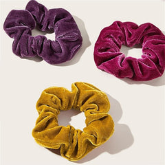 12pcs Flannelette Large Scrunchie Hair Tie Elastic Hair Accessories
