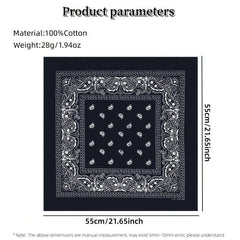 Women's Hair Band Headdress Square Scarf Headscarf Outdoor Couple Accessories