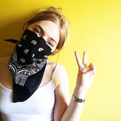 Women's Hair Band Headdress Square Scarf Headscarf Outdoor Couple Accessories