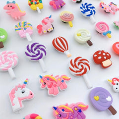 Rainbow Horse Lollipop Shoe Charm Buckle DIY Sandals Accessories