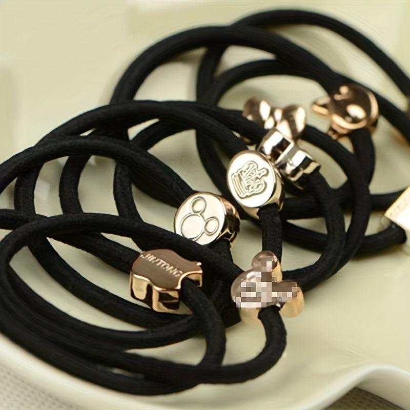 10 Pcs Non Slip Hair Tie Ponytail Holder Elastic Hair Accessory