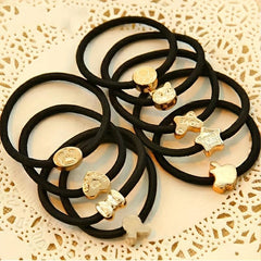 10 Pcs Non Slip Hair Tie Ponytail Holder Elastic Hair Accessory