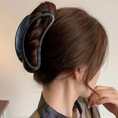 Gradient Hair Clip Hollow Hair Claw Ponytail Holder for Women Girls