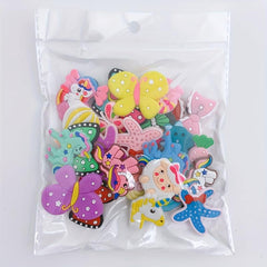 30pcs Cartoon Shoe Charm PVC Rubber Shoe Buckle Clogs DIY Accessories
