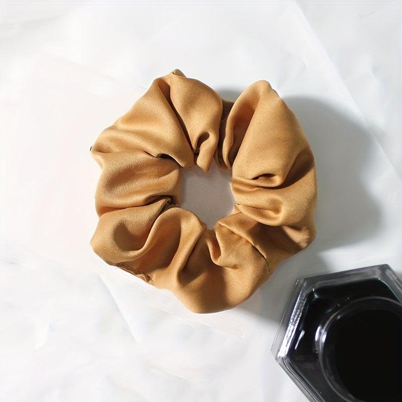 9pcs Silky Scrunchies Hair Tie Soft Hair Ring For Ponytail