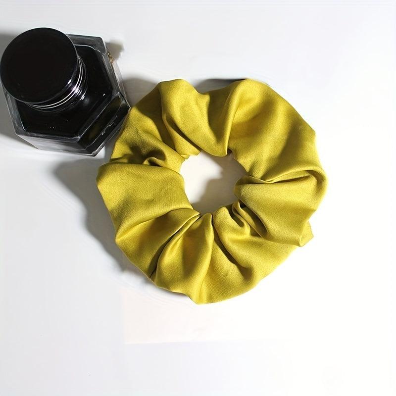 9pcs Silky Scrunchies Hair Tie Soft Hair Ring For Ponytail
