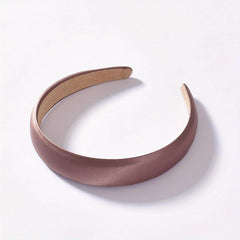 Satin Solid Headband Sponge Padded Head Hoop Hair Band Hair Accessories