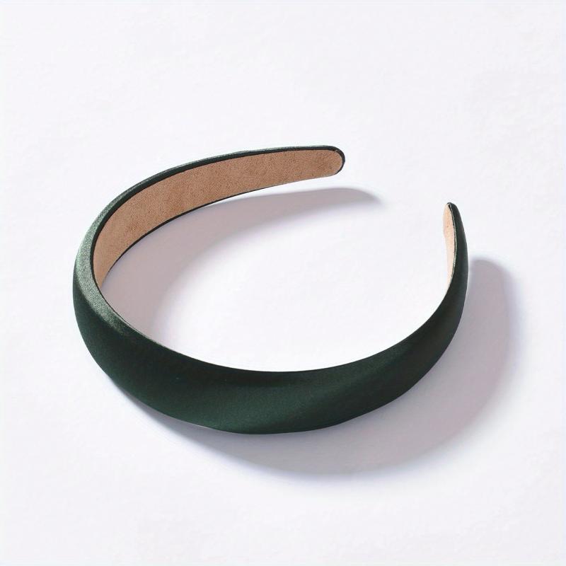 Satin Solid Headband Sponge Padded Head Hoop Hair Band Hair Accessories