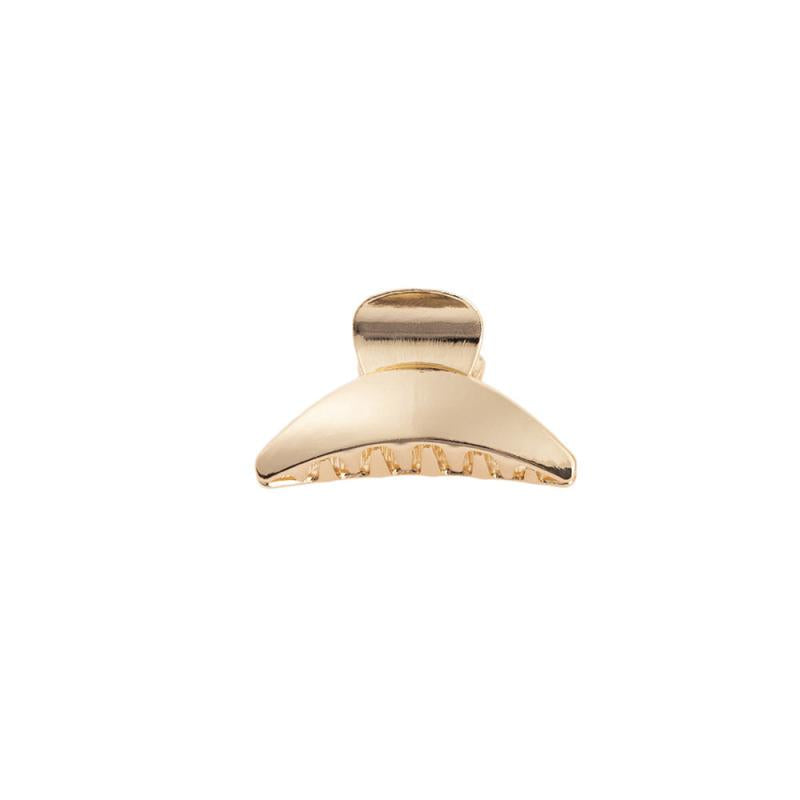 Minimalist Metal Hair Claw Clips Golden/Silvery Hair Clips for Women