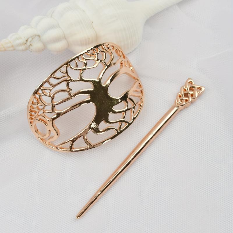 Vintage Hair Pin Solid Hair Clip Non Slip Hair Bun Holder Hair Accessory