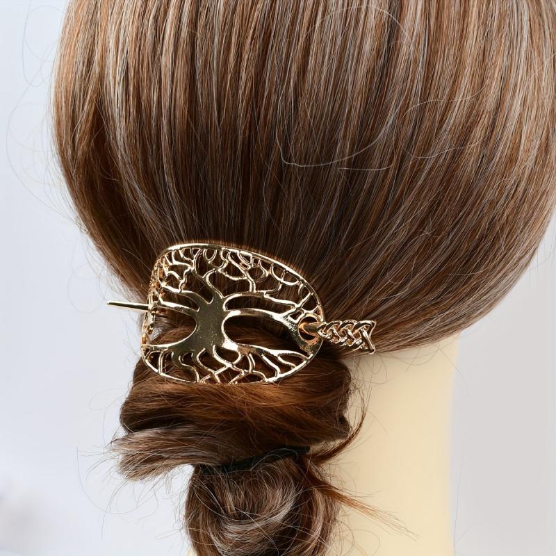 Vintage Hair Pin Solid Hair Clip Non Slip Hair Bun Holder Hair Accessory