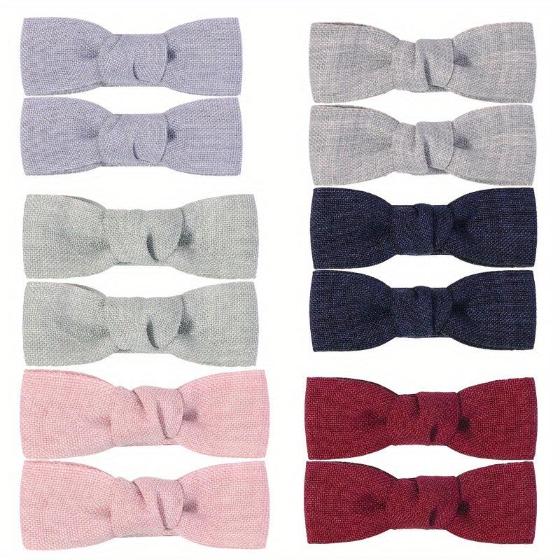 12 PCS Baby Girls Hair Clips Non Slip Bows Barrettes For Toddlers