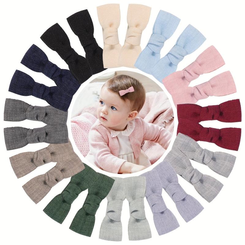 12 PCS Baby Girls Hair Clips Non Slip Bows Barrettes For Toddlers