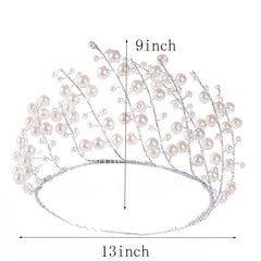 Silvery Crystal Headband Wedding Crowns Hair Accessories Tiara Hairband