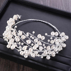 Silvery Crystal Headband Wedding Crowns Hair Accessories Tiara Hairband