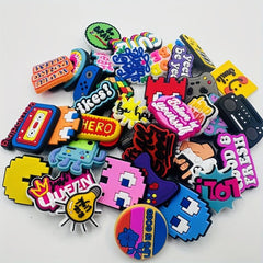 37PCS Casual and Cartoon Shoe Flower and Buckle Bracelet