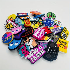 37PCS Casual and Cartoon Shoe Flower and Buckle Bracelet