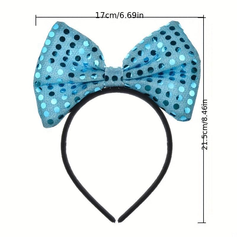 LED Lighted Bow Tie Headband for Party Cosplay Birthday