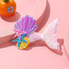 Ocean Series Baby Hair Clip Shell Starfish Decor Duck Billed Clip