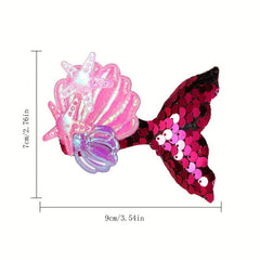 Ocean Series Baby Hair Clip Shell Starfish Decor Duck Billed Clip