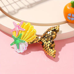 Ocean Series Baby Hair Clip Shell Starfish Decor Duck Billed Clip