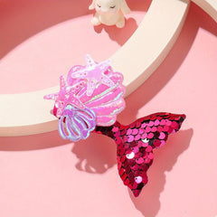 Ocean Series Baby Hair Clip Shell Starfish Decor Duck Billed Clip