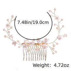 HYDRANGEAS BRIDAL JEWELRY Hair Comb Wedding Accessories