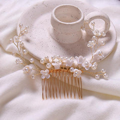 HYDRANGEAS BRIDAL JEWELRY Hair Comb Wedding Accessories
