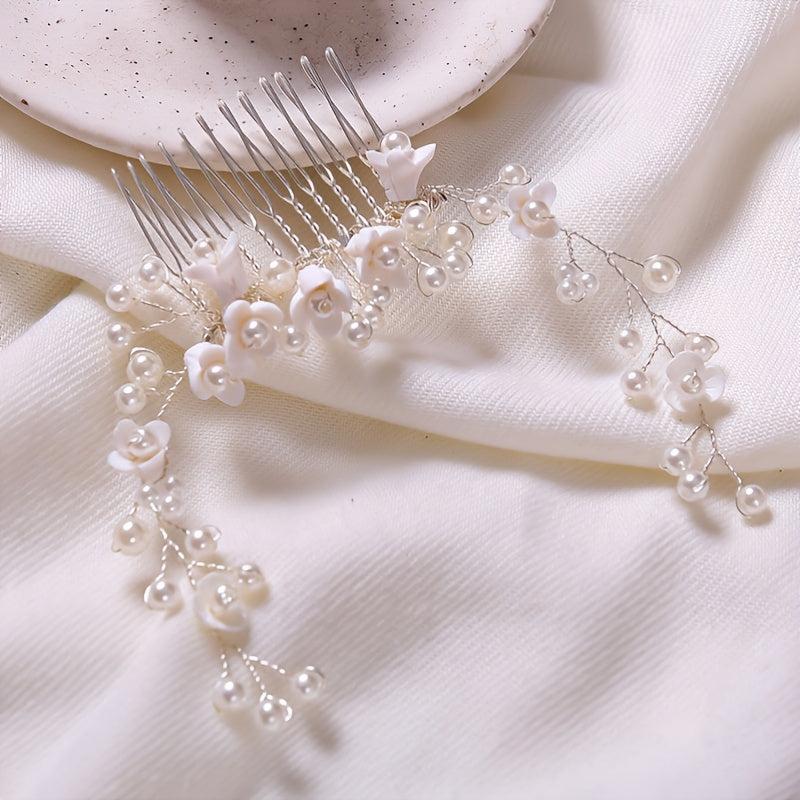 HYDRANGEAS BRIDAL JEWELRY Hair Comb Wedding Accessories