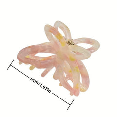 Small Acetate Hair Claw Butterfly Shaped Y2K Ponytail Holder