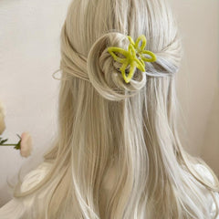 Small Acetate Hair Claw Butterfly Shaped Y2K Ponytail Holder