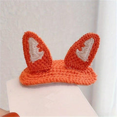 Animal Ear Wool Hair Clip Headdress for Girls