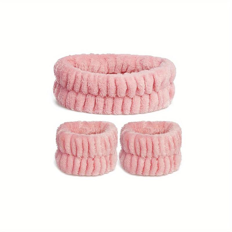 3 Pack Spa Headband For Washing Face Makeup Headband Bow Tie Hair Band