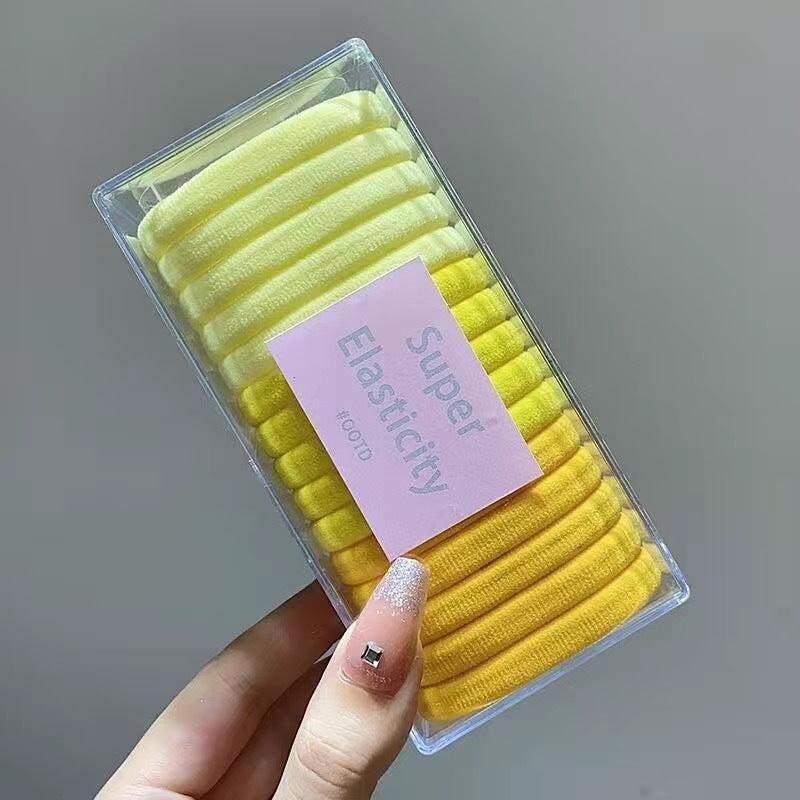 15pcs Colorful Hair Ties Ponytail Holders Elastic Stretchy Ornaments