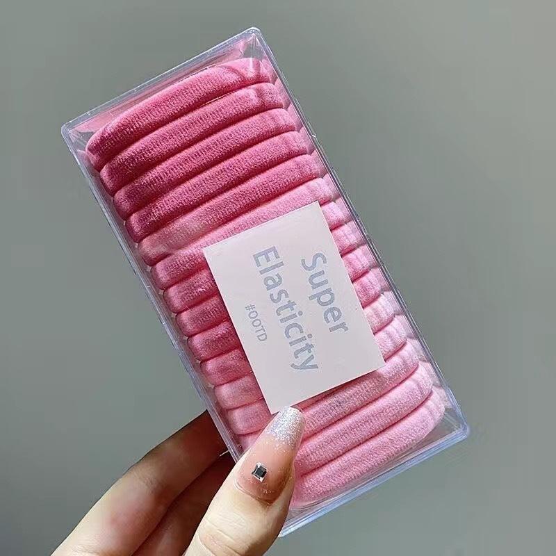 15pcs Colorful Hair Ties Ponytail Holders Elastic Stretchy Ornaments