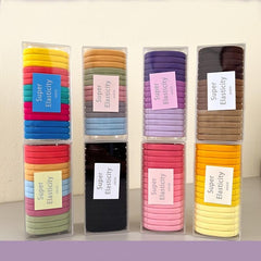 15pcs Colorful Hair Ties Ponytail Holders Elastic Stretchy Ornaments