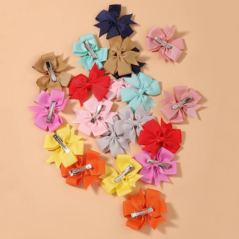 12PCS Bowknot Hair Clip Women Hair Accessories