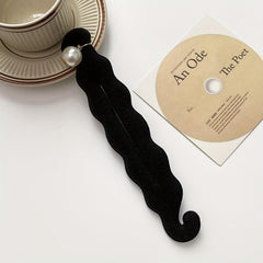 Faux Pearl Hair Bun Maker French Hair Styling Accessory