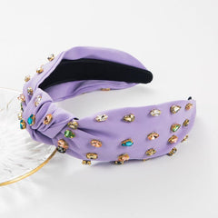 Beaded Criss Headband Girls Pearls Turban Women Vintage Hoops Knotted Accessory